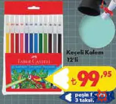 FABER-CASTELL KEÇELİ KALEM 12'Lİ indirimli fiyat FABER-CASTELL KEÇELİ KALEM 12'Lİ fiyat ve kampanya bilgisi